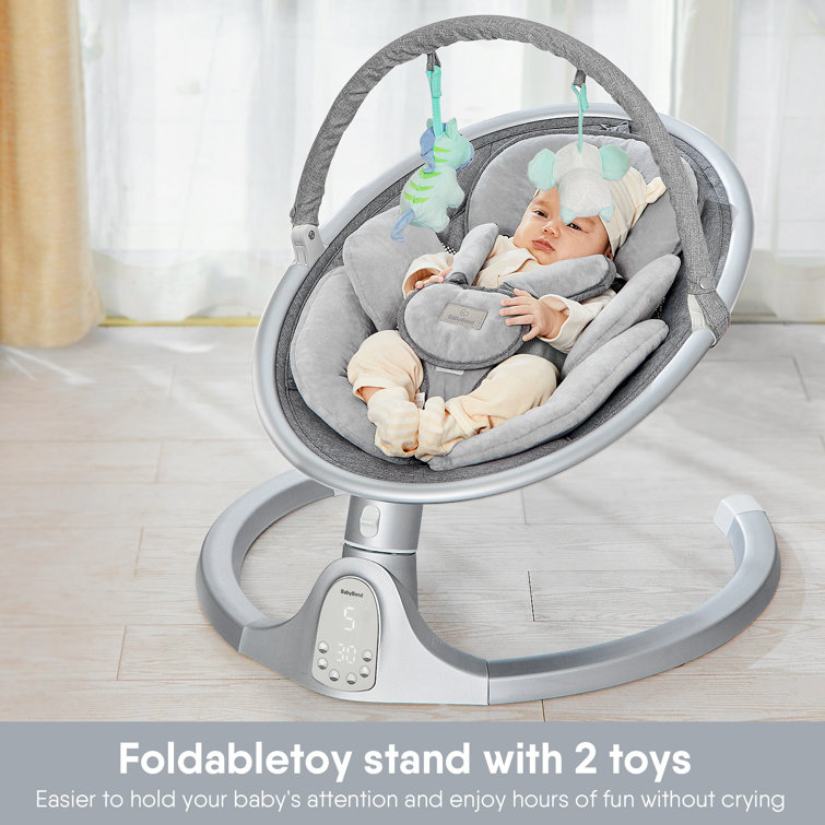 Motorized shop baby swing